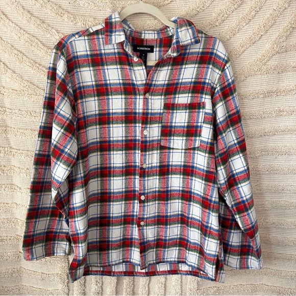 Nordstrom Plaid Flannel Pajama Set - Picture 3 of 8